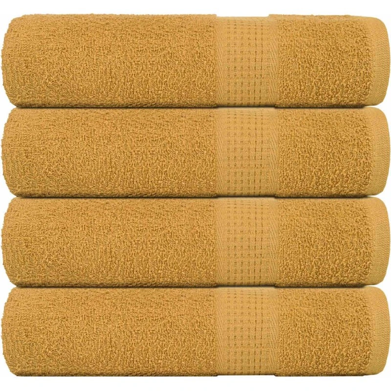 FROGN badehåndklæder 4 stk. 100x150 cm 360 gsm – Guld