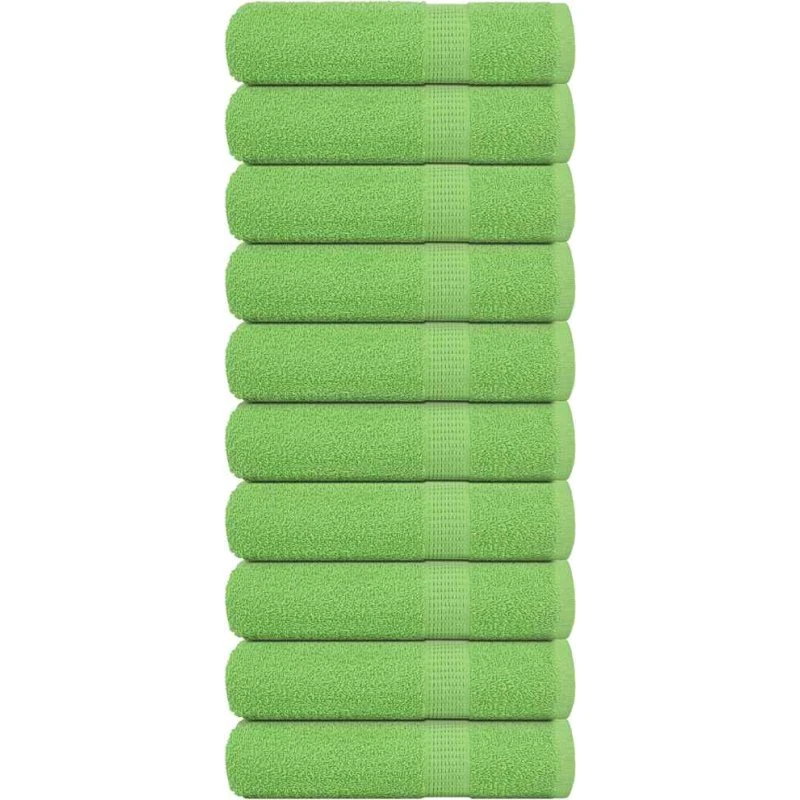 Badehåndklæder FROGN 10 stk. 100x150 cm æblegrøn 360 gsm