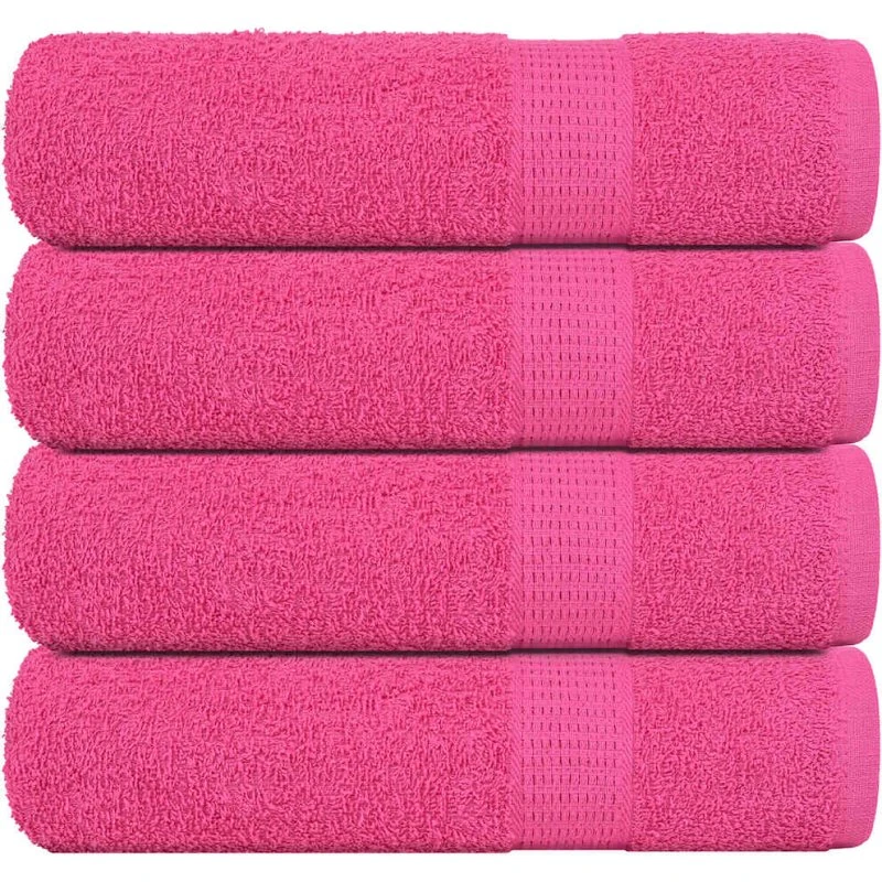 FROGN badehåndklæder 4 stk 70x140 cm 360 gsm - lyserød