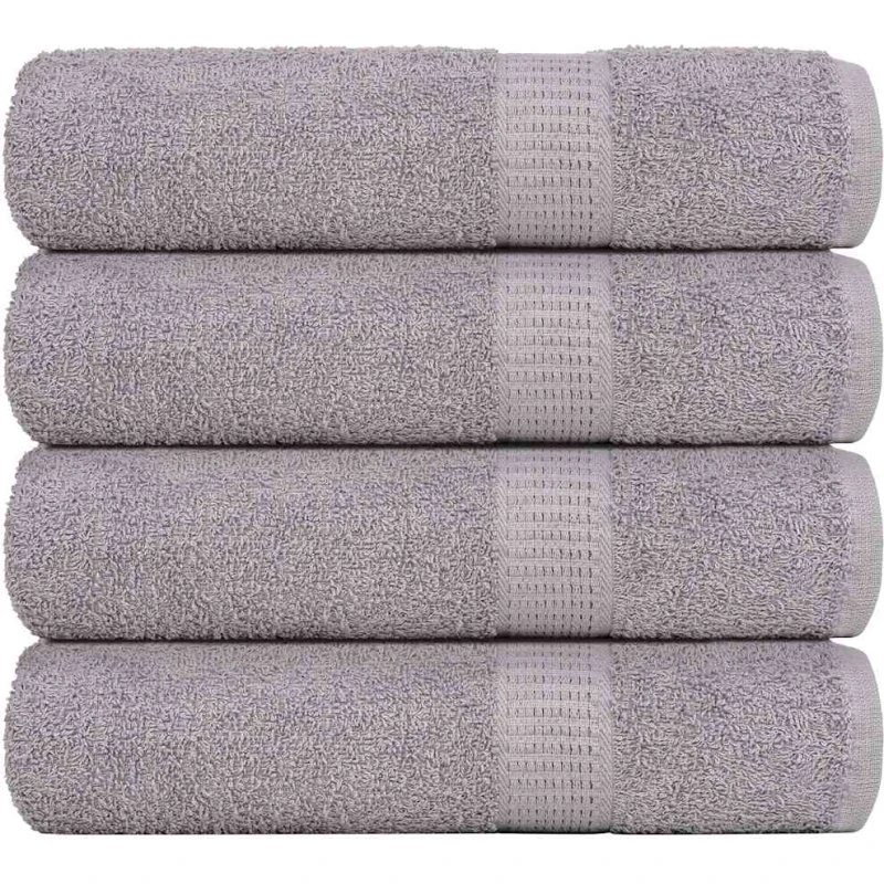 FROGN brusehåndklæder 4 stk. grå 70x140 cm 360 gsm