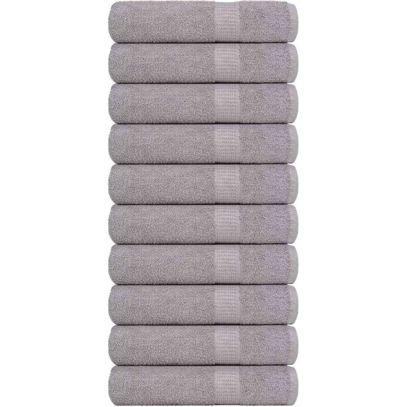 FROGN brusehåndklæder 10 stk grå 70x140 cm 360 gsm