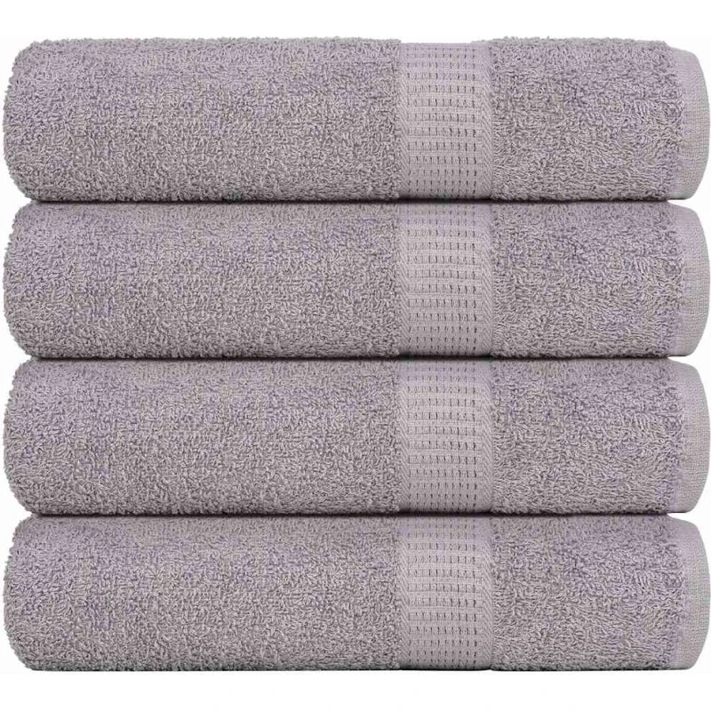 FROGN badehåndklæder 4 stk 100x150 cm 360 gsm - grå