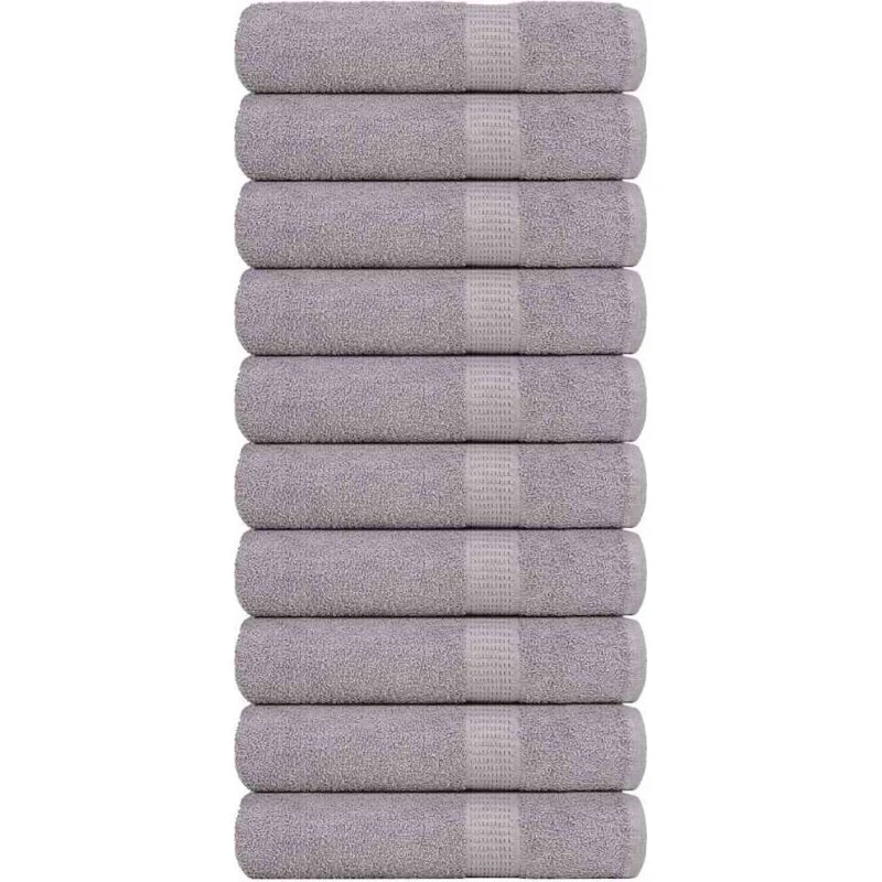 Badehåndklæder FROGN 10 stk 100x150 cm 360 gsm - Grå