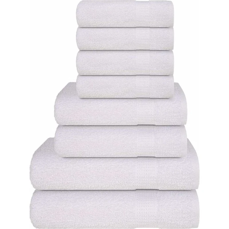 FROGN 8-delt håndklædesæt hvid 360 gsm