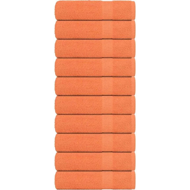 Badehåndklæder FROGN 10 stk. orange 100x150 cm 360 gsm