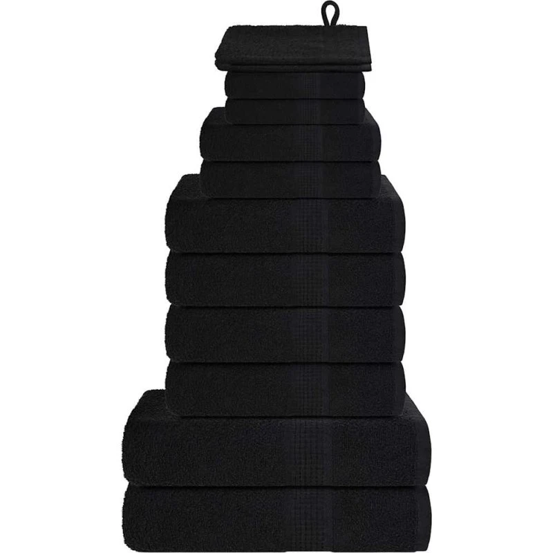 FROGN 12-pak badehåndklæder 360 gsm – sort