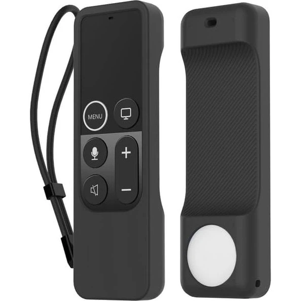 AHASTYLE Etui til Apple TV HD Remote (4. gen) med AirTag - Sort