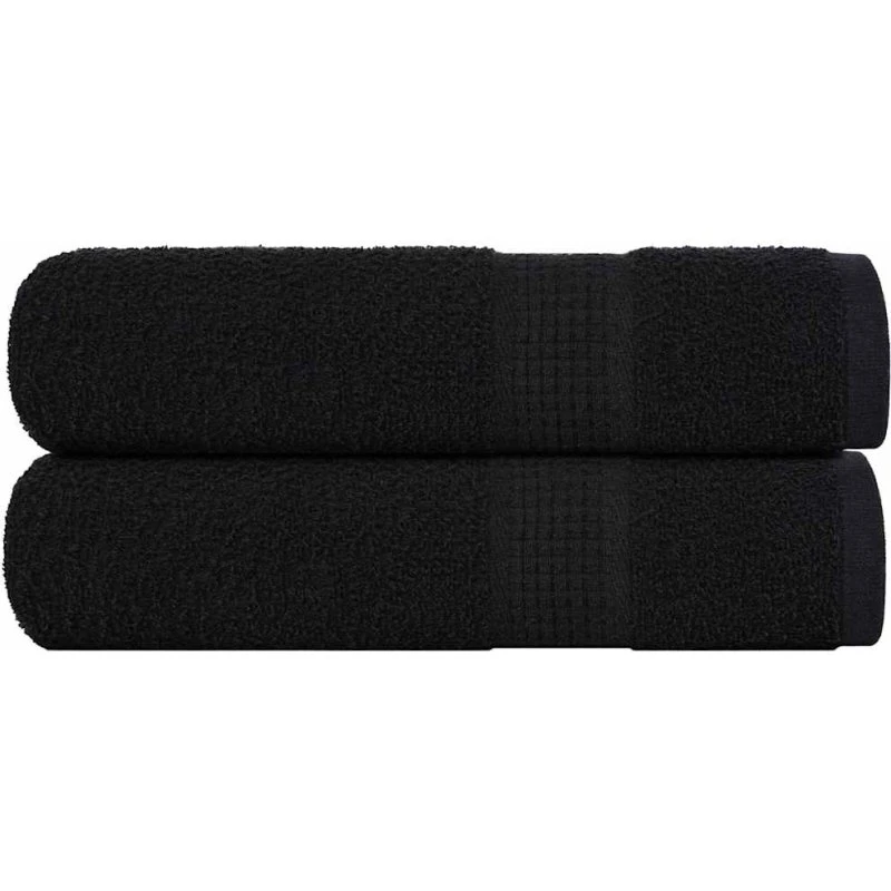 FROGN brusehåndklæder 2 stk 70x140 cm 360 gsm - sort