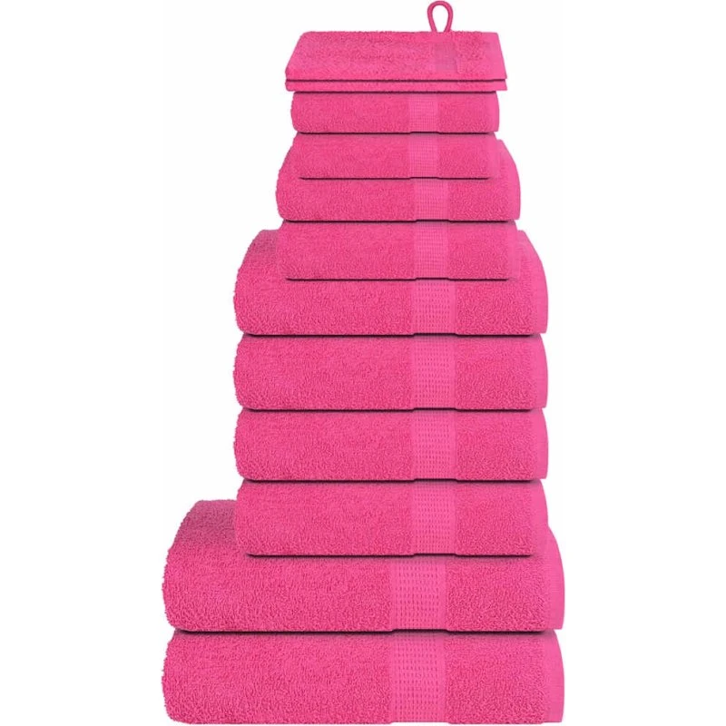 FROGN 12-pak badehåndklæder lyserød 360 g/m²