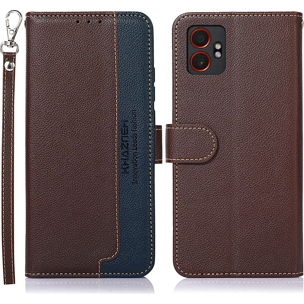 Samsung Galaxy XCover7 Pro Etui: Pungcover i PU-læder med rem