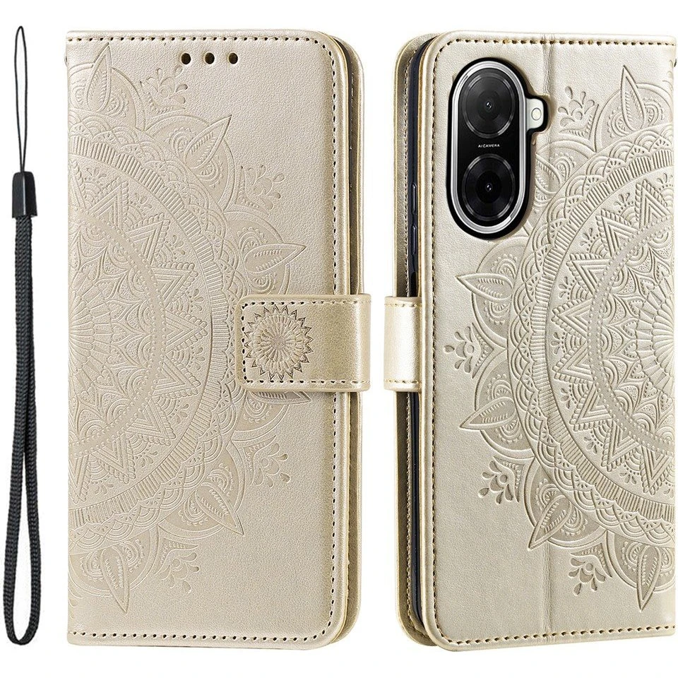 Xiaomi Redmi A5 4G / Poco C71 4G Totem Wallet Cover - Guld