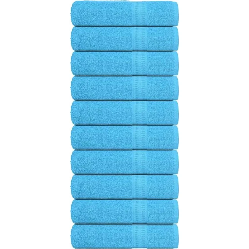 FROGN brusehåndklæder 10 stk turkis 70x140 cm 360 gsm