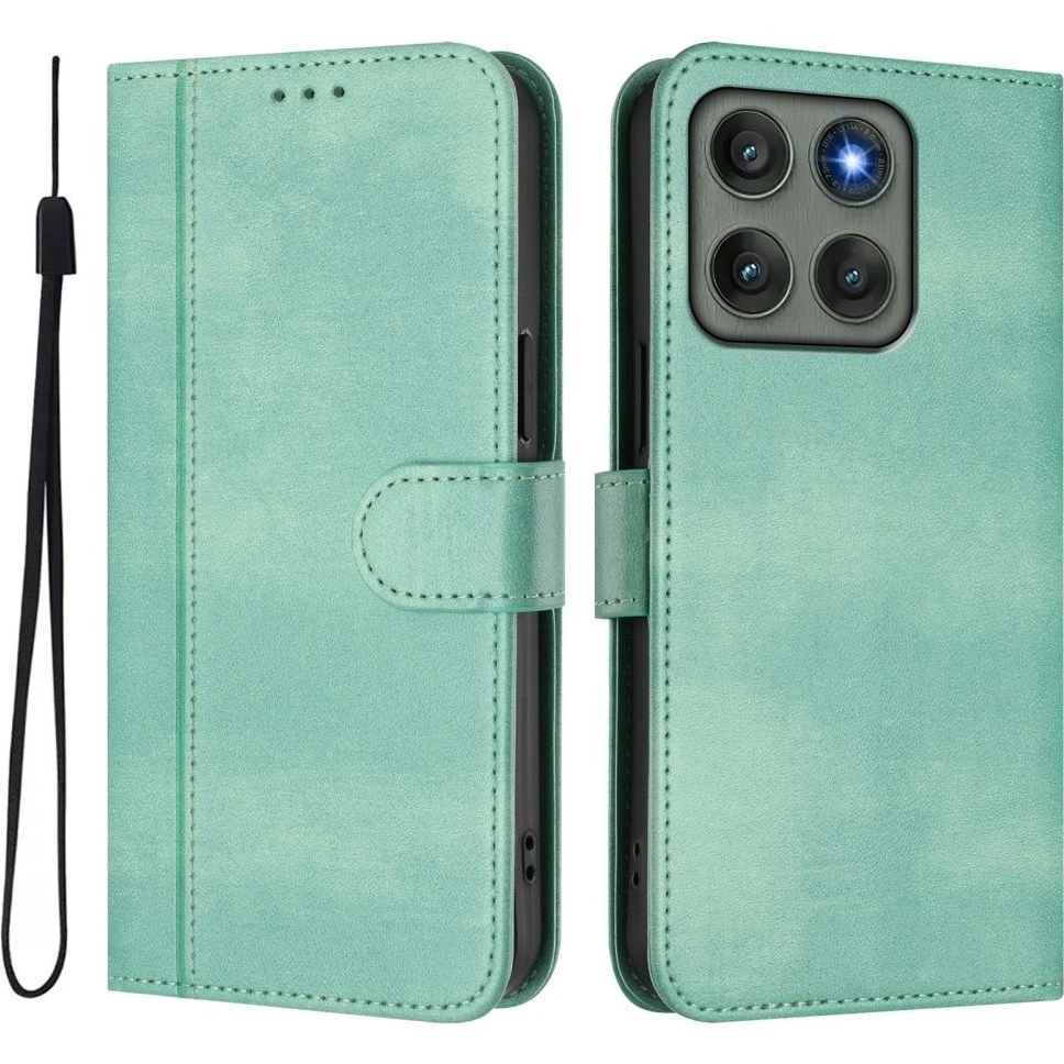 Motorola Edge 60 Pro 5G Etui med Pung, Stand og Retrostruktur - Sort