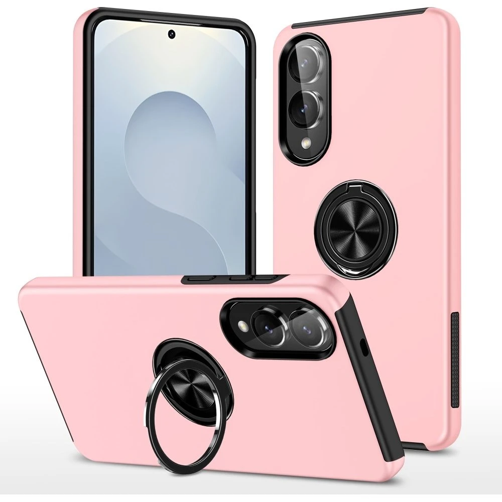 Samsung Galaxy S25 Edge Hybrid Etui med Ring og Kickstand