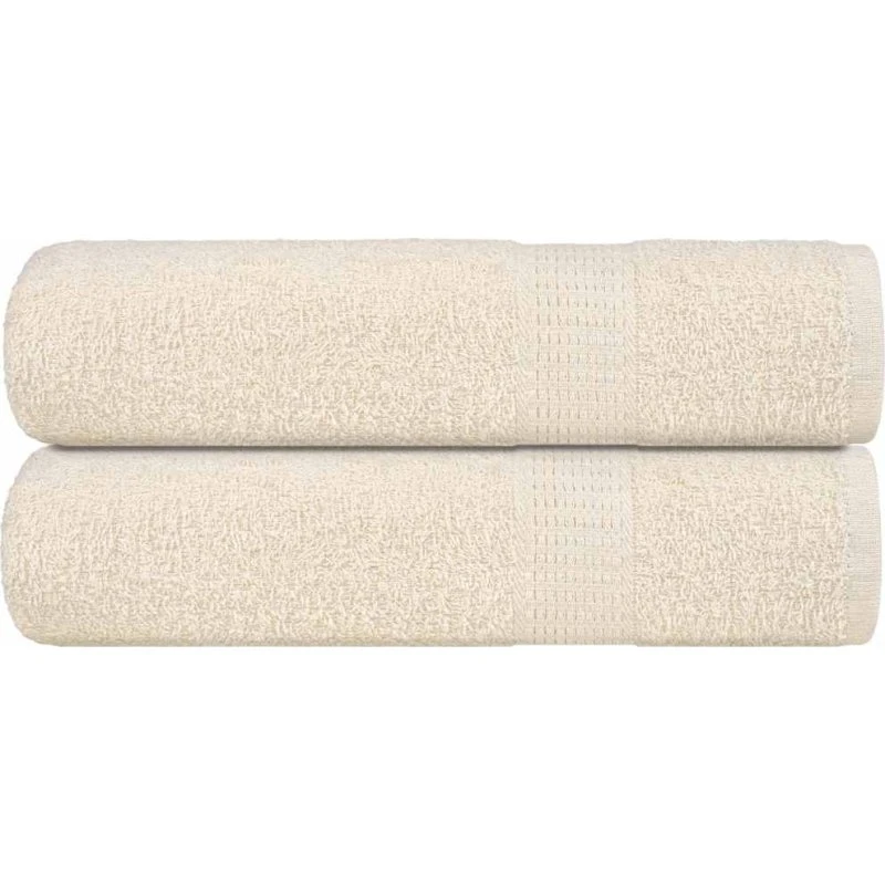 FROGN brusehåndklæder 2 stk. creme 70x140 cm 360 gsm