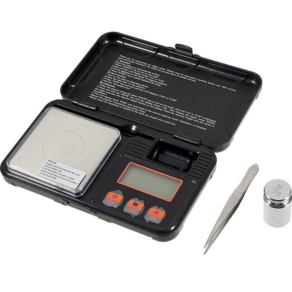CX-298 Digital Præcisionsvægt 50g/0,001g med pincet og kalibrering