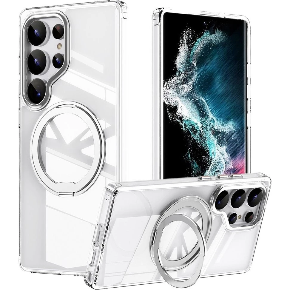 Samsung Galaxy S25 Ultra Cover med MagSafe og 360° Stativ