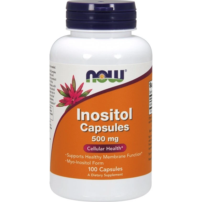 Inositol og Cholin Myo-Inositol 500 mg - 100 kapsler