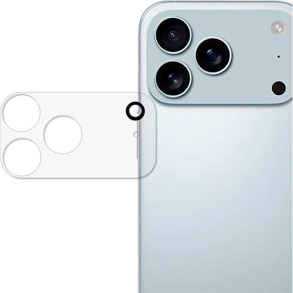 SKALO iPhone 17 Pro Max 3D Kameralinse Beskyttelsesglas - Gennemsigtig