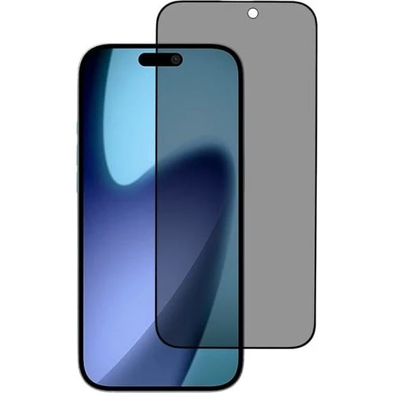 SKALO Privacy Hærdet Glas Skærmbeskyttelse til iPhone 17 Pro Max - Sort