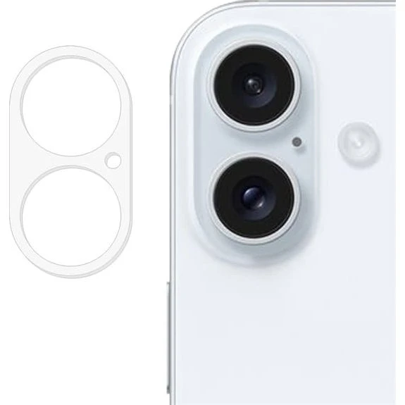 SKALO iPhone 17 3D Kameralinse Beskyttelsesglas - Gennemsigtig