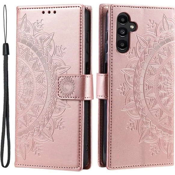 SKALO Samsung A17 Mandala Flip Cover - Rosa guld