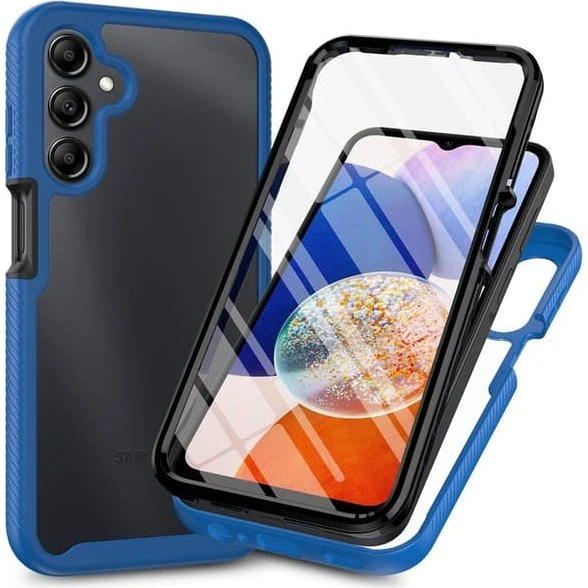 SKALO Samsung A17 Shockproof Clear Hybrid Cover med skærmbeskyttelse