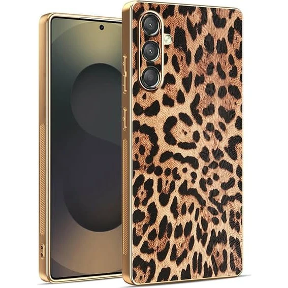 SKALO Samsung A17 Leopard Cover - Brun