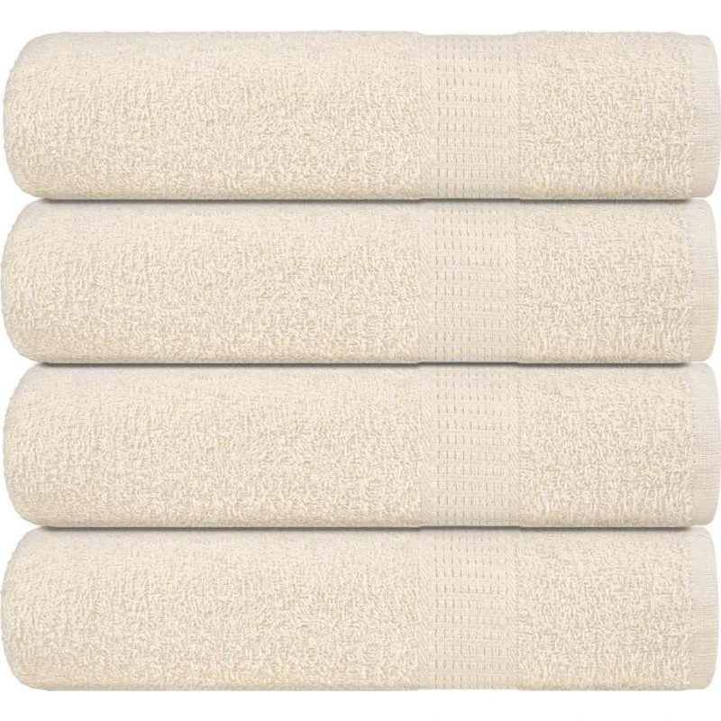 FROGN badehåndklæder 4 stk. creme 100x150 cm 360 g/m²