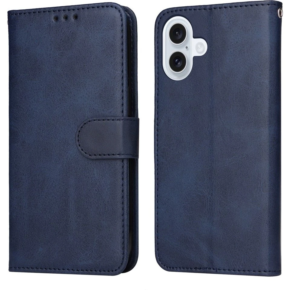 SKALO iPhone 17 PU-læder Flip Cover med kortpladser
