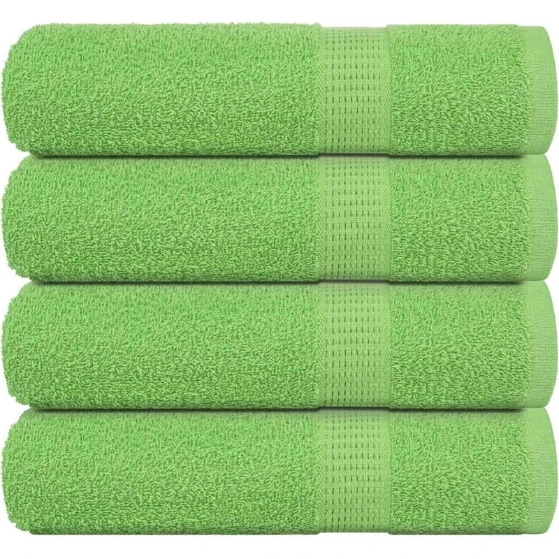 Badehåndklæder FROGN 4 stk 70x140 cm 360 gsm – æblegrøn