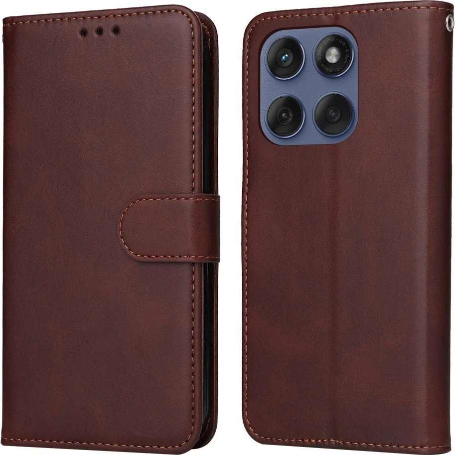 SKALO Motorola Edge 60 PU-læder Flip Cover