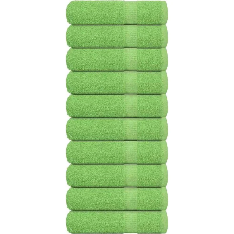 Badehåndklæder FROGN 10 stk 70x140 cm æblegrøn 360 gsm