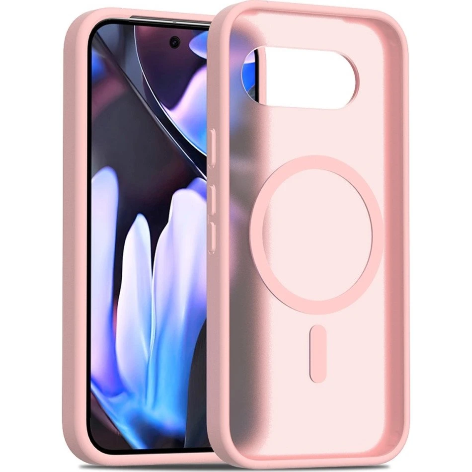 SKALO Skin-touch Hybrid Cover til Google Pixel 9a - Pink