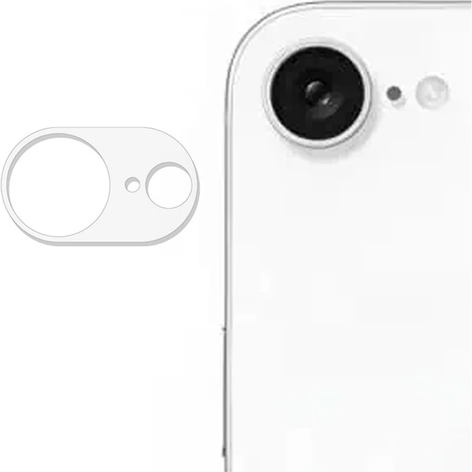 SKALO 2-PAK iPhone 16e 3D Kameralinse Beskyttelsesglas - Gennemsigtig