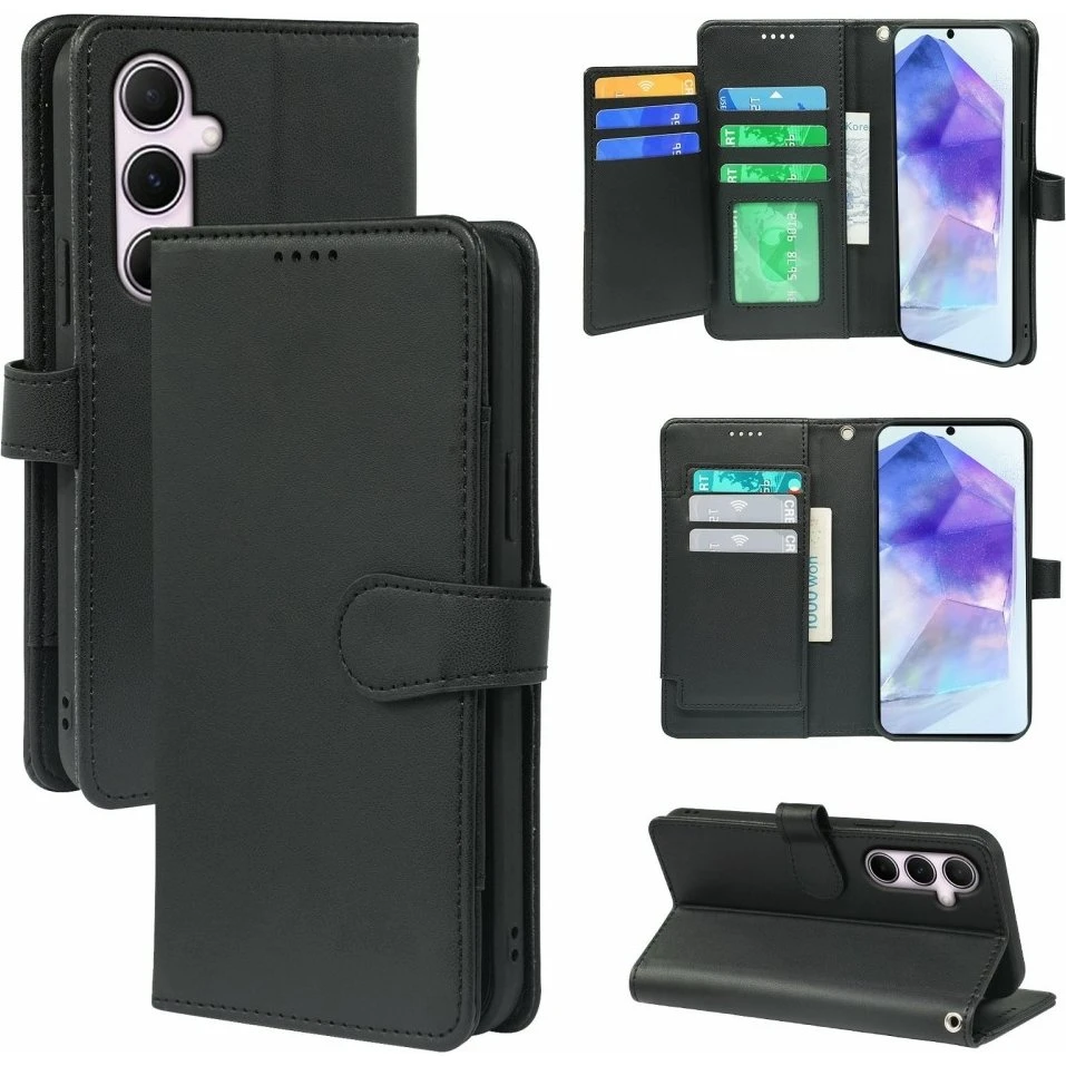 SKALO Samsung A36 5G 9-RUM Flip Cover - Sort