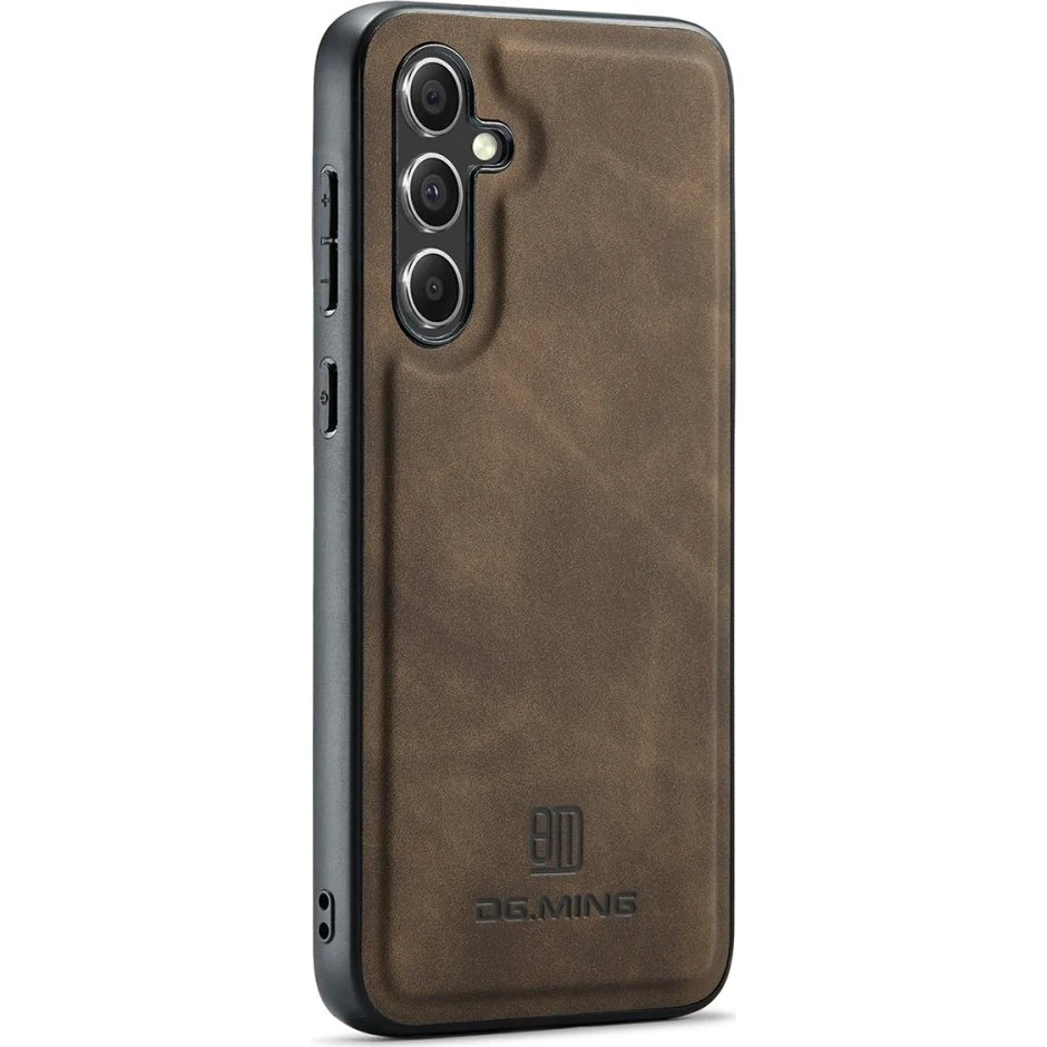 DG MING Samsung A56 5G Premium PU-læder Hybrid Cover - Mørkebrun