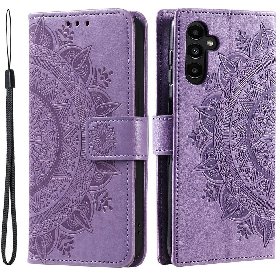 SKALO Samsung A36 5G Mandala Flip Cover - Lilla