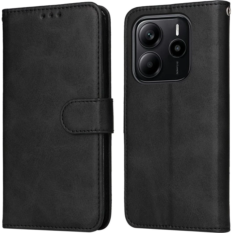 SKALO Xiaomi Redmi Note 14 4G Flip Cover i PU-læder