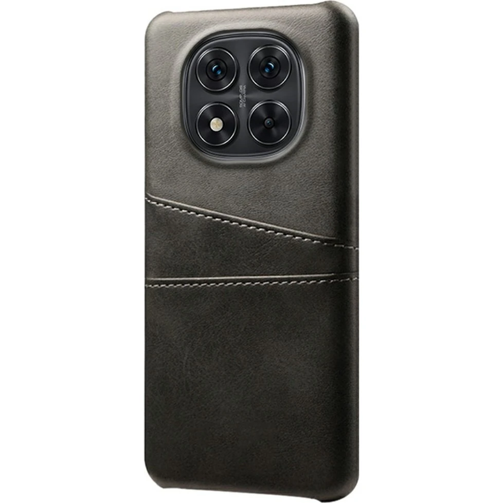 SKALO Xiaomi Redmi Note 14 Pro 5G PU-Læder Kortholder Cover - Sort