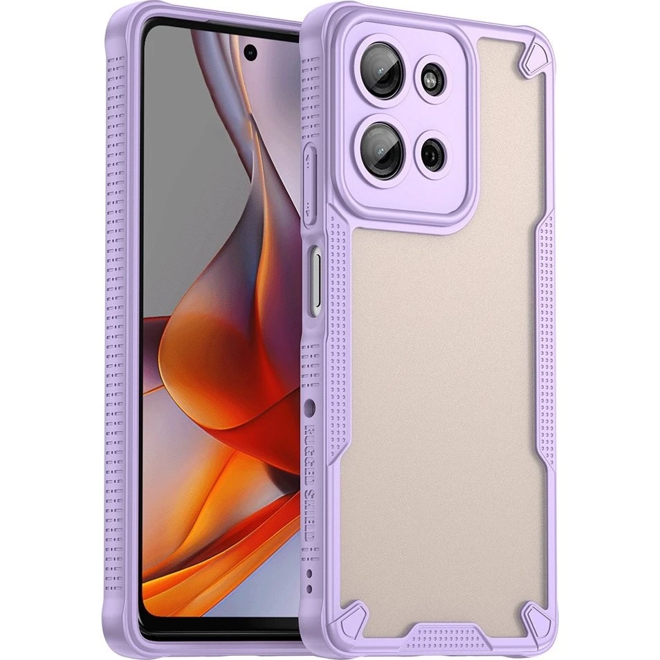 SKALO Armor Hybrid Frosted Cover til Motorola Moto G75 5G - Lilla