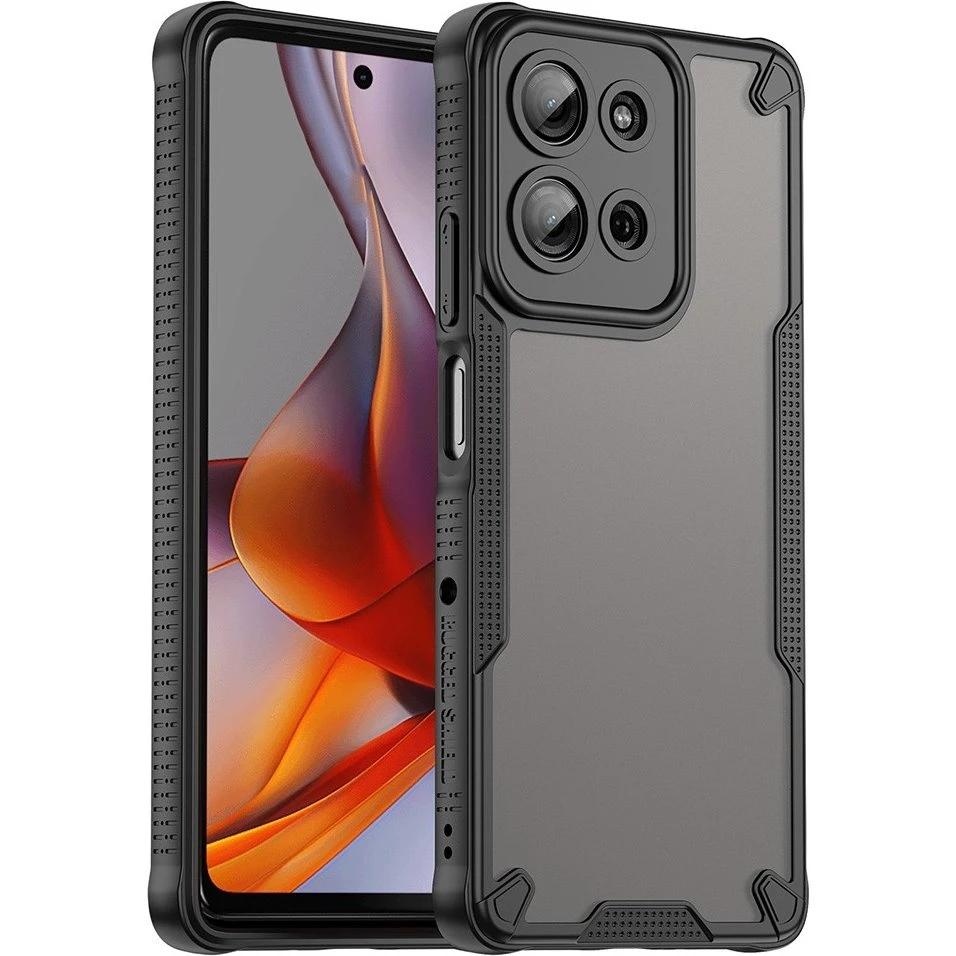 SKALO Armor Hybrid Frosted Cover til Motorola Moto G75 5G - Sort