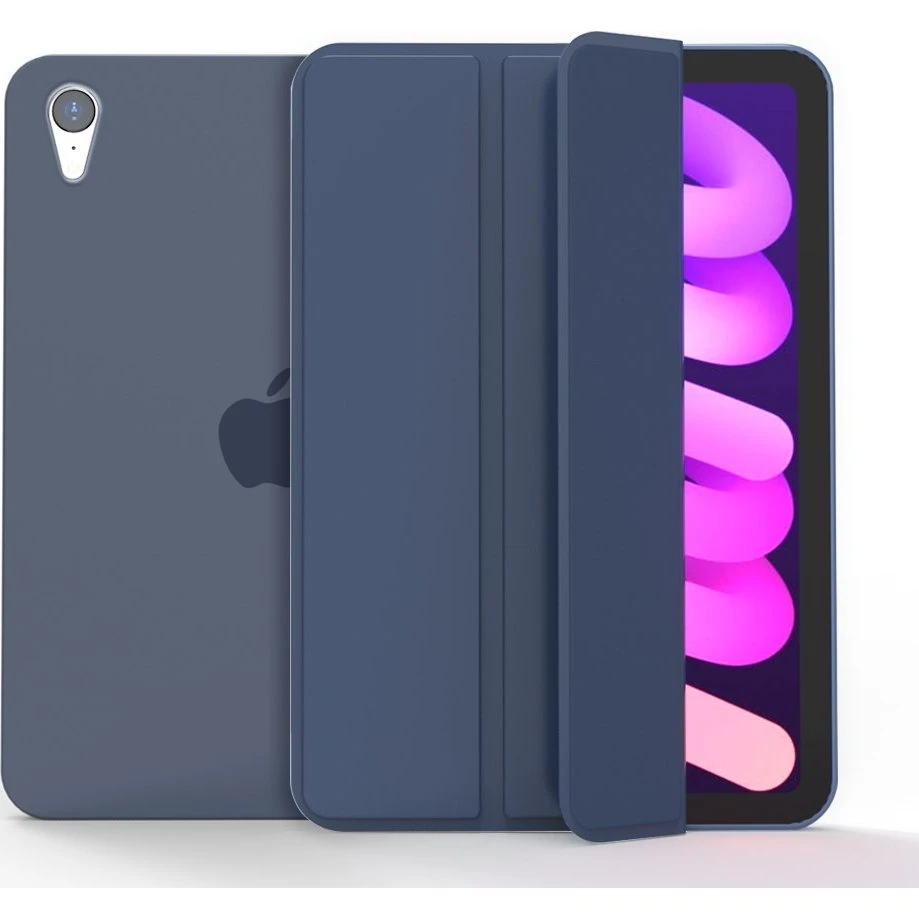 SKALO iPad Mini (2024) Trifold Flip Cover - Blå