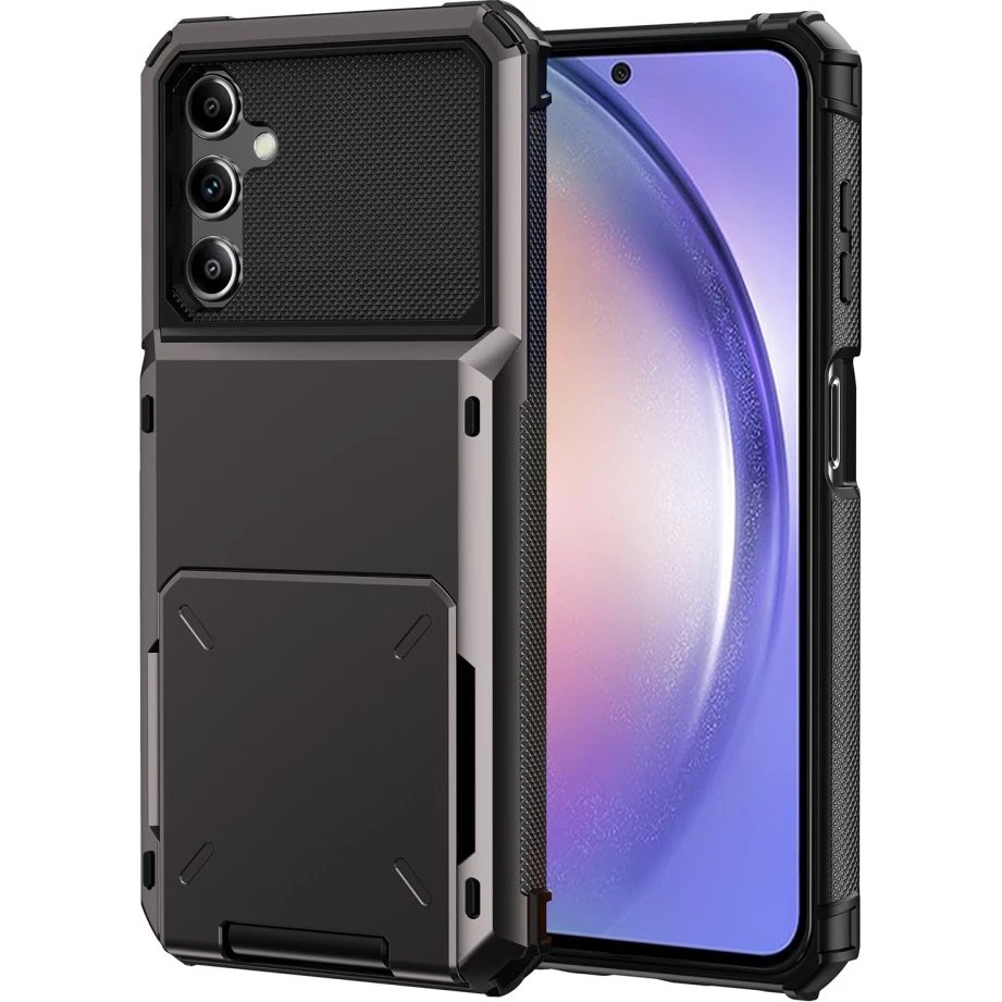 SKALO Samsung A54 5G Armor Cover med kortholder - Sort