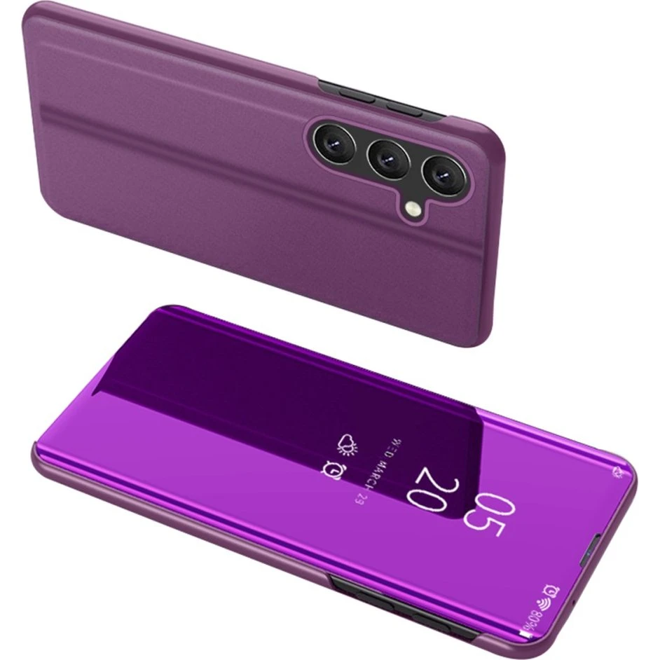 SKALO Samsung A54 5G Clear View Flip Cover - Lilla