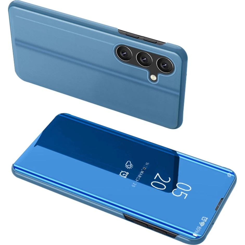 SKALO Samsung A54 5G Clear View Flip Cover - Blå