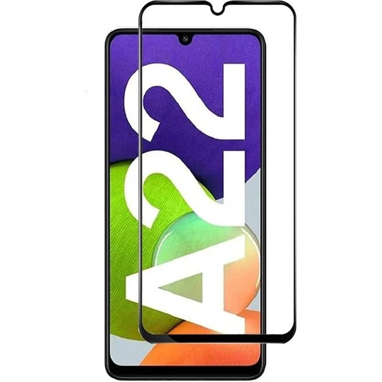 SKALO Samsung A22 5G Full-Fit Hærdet Glas Skærmbeskyttelse