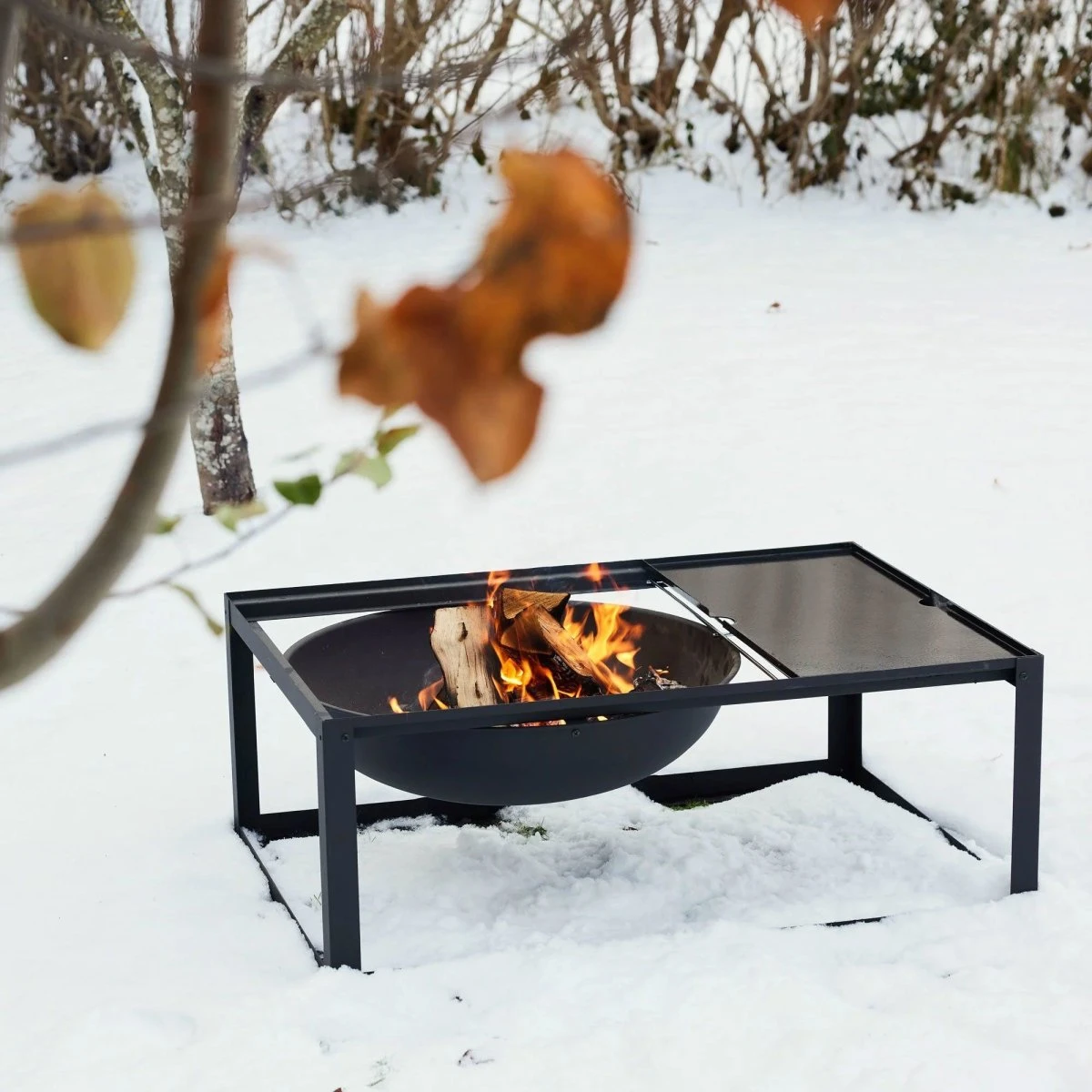 Mareld BBQ ildsted med grillrist - Sort