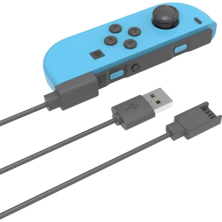 2-i-1 USB-opladningskabel til Nintendo Switch Joy-Con, 2,5 m