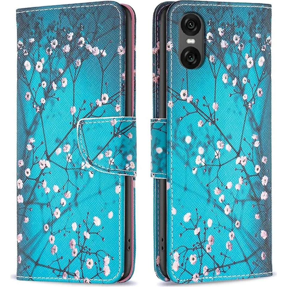 Sony Xperia 10 VI Wallet Stand Case med mønsterprint